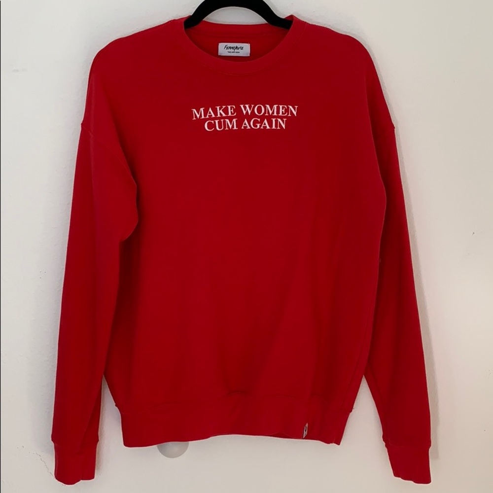 Red sweatshirt